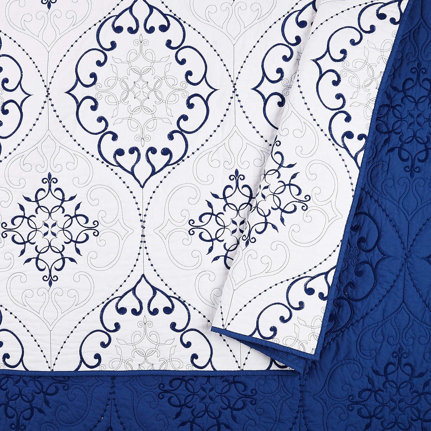 Modern Heirloom Chambers 3-Piece Embroidered Quilt Set