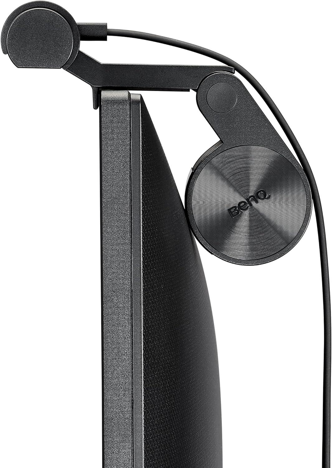 BenQ ScreenBar e-Reading LED Task Lamp with Auto-Dimming and Hue Adjustment Features, Matte Black USB Powered Office Lamp (ScreenBar_Black)
