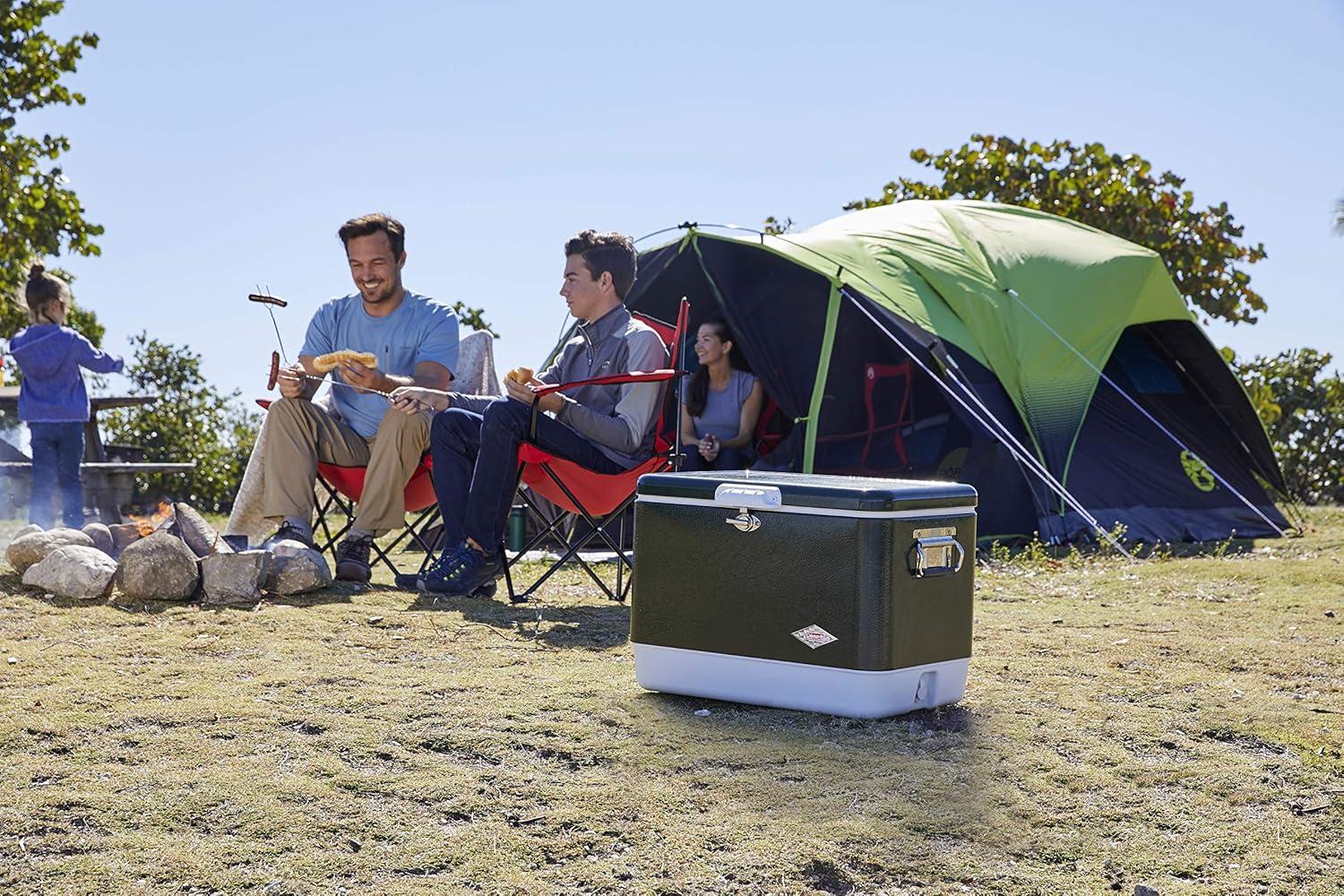 Coleman® 4-Person Carlsbad™ Dark Room™ Dome Camping Tent with Screen Room, 2 Rooms, Green