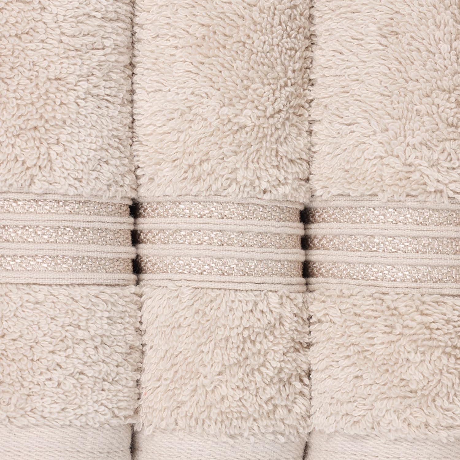 Superior Egyptian Cotton Hand Towel Set, Small Towels for Home Bathroom, Master, Guest Bath, Decor Essentials, Quick Dry, Absorbent, Kitchen, Spa, Hotel, Resort, Adult, Kids, Set of 8, Stone