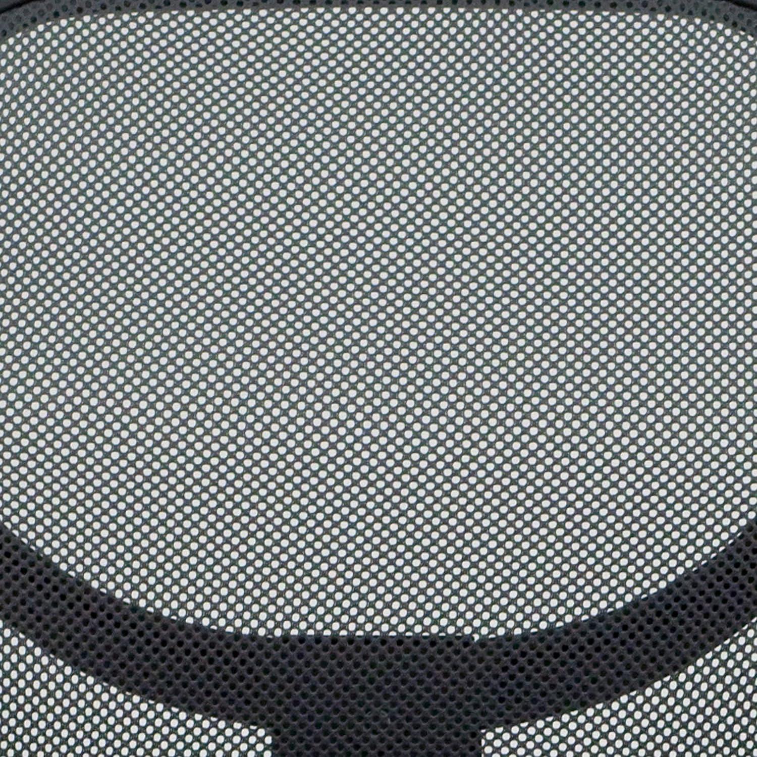 Flash Furniture Low Back Gray Mesh Swivel Task Office Chair with Curved Square Back