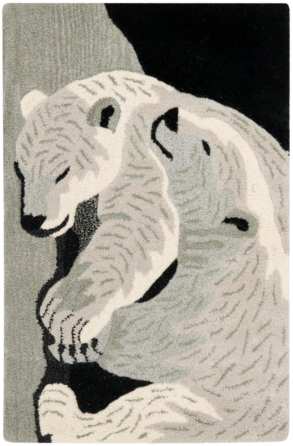 Wilderness Hand Tufted Wool Animal Print Rug