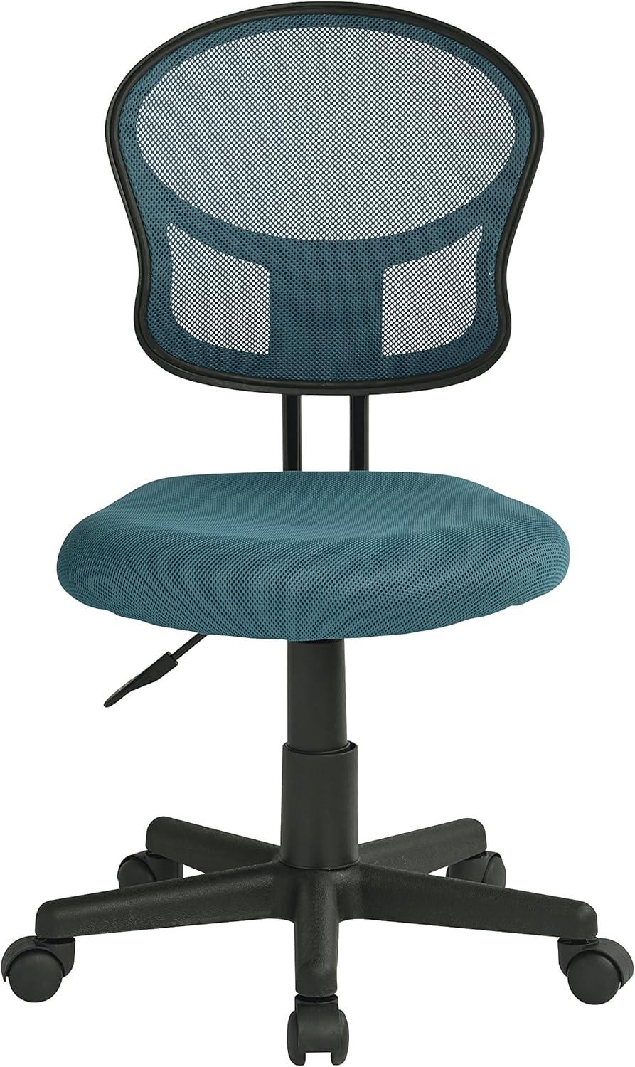 Blue Mesh Back and Fabric Desk Chair by OSP Home Furnishings