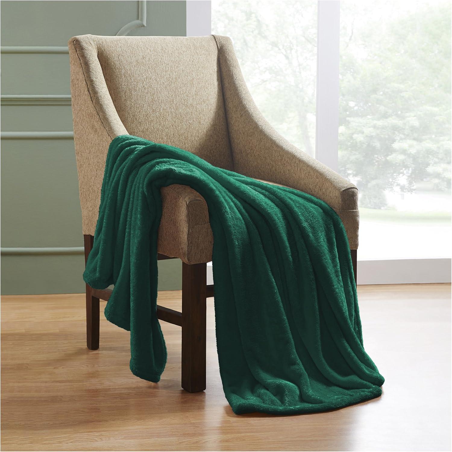 King Size Evergreen Reversible Fleece Blanket