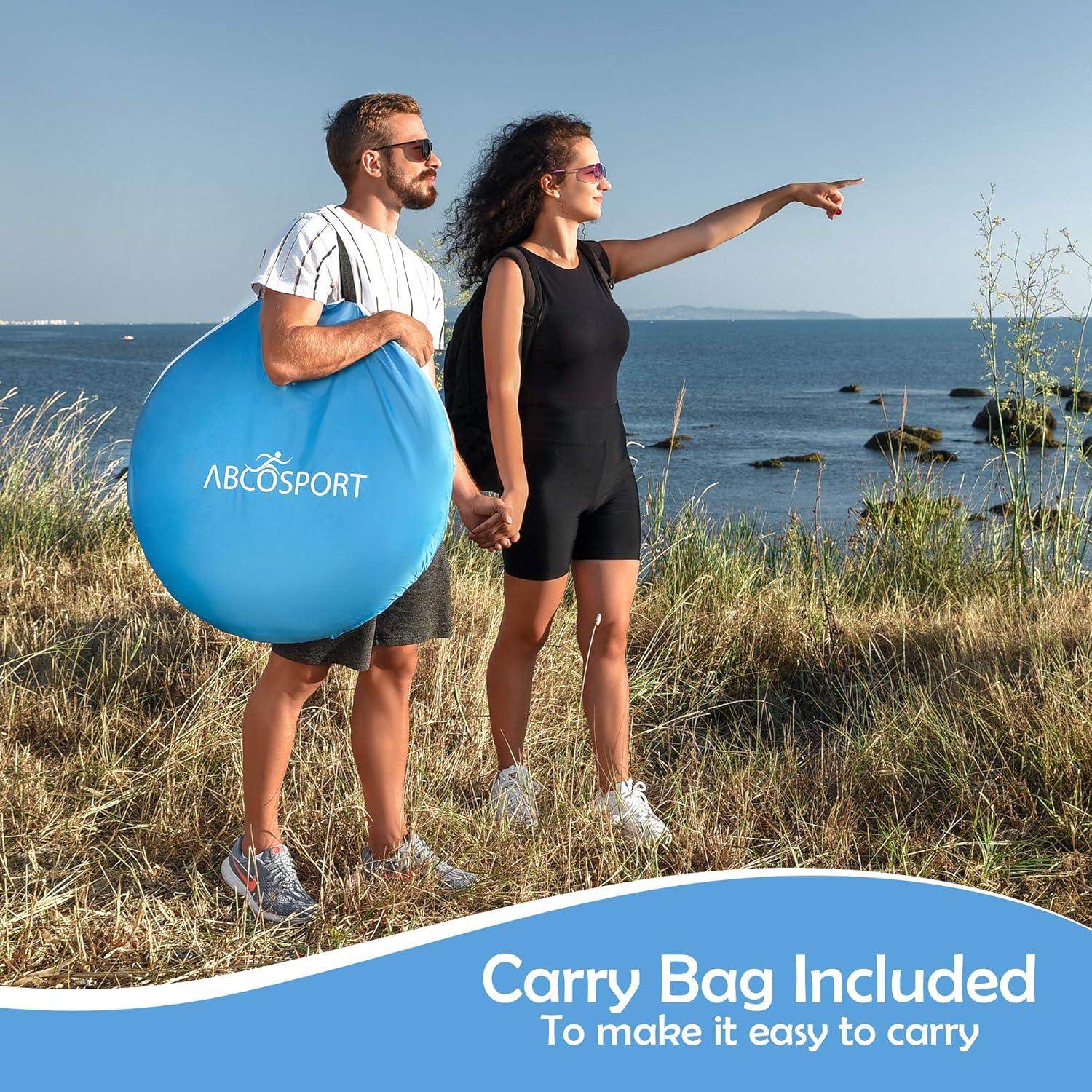 EcoSport 88.6" x 47.2" Pop-up Tent and Automatic Instant Portable Cabana Beach, Camping Tent Pop Up Shade Tent | Beach Tent