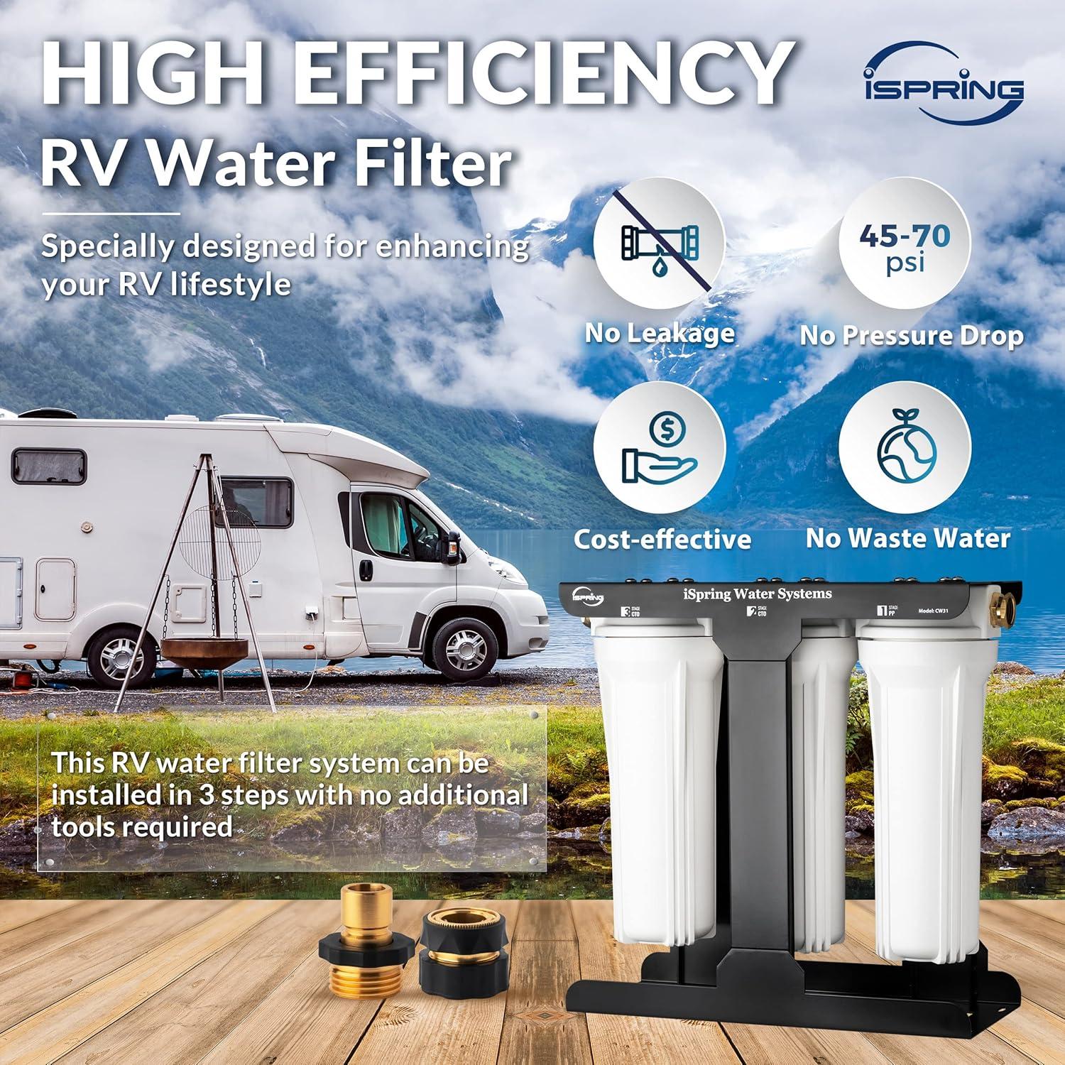 3-Stage RV Water Filtration System