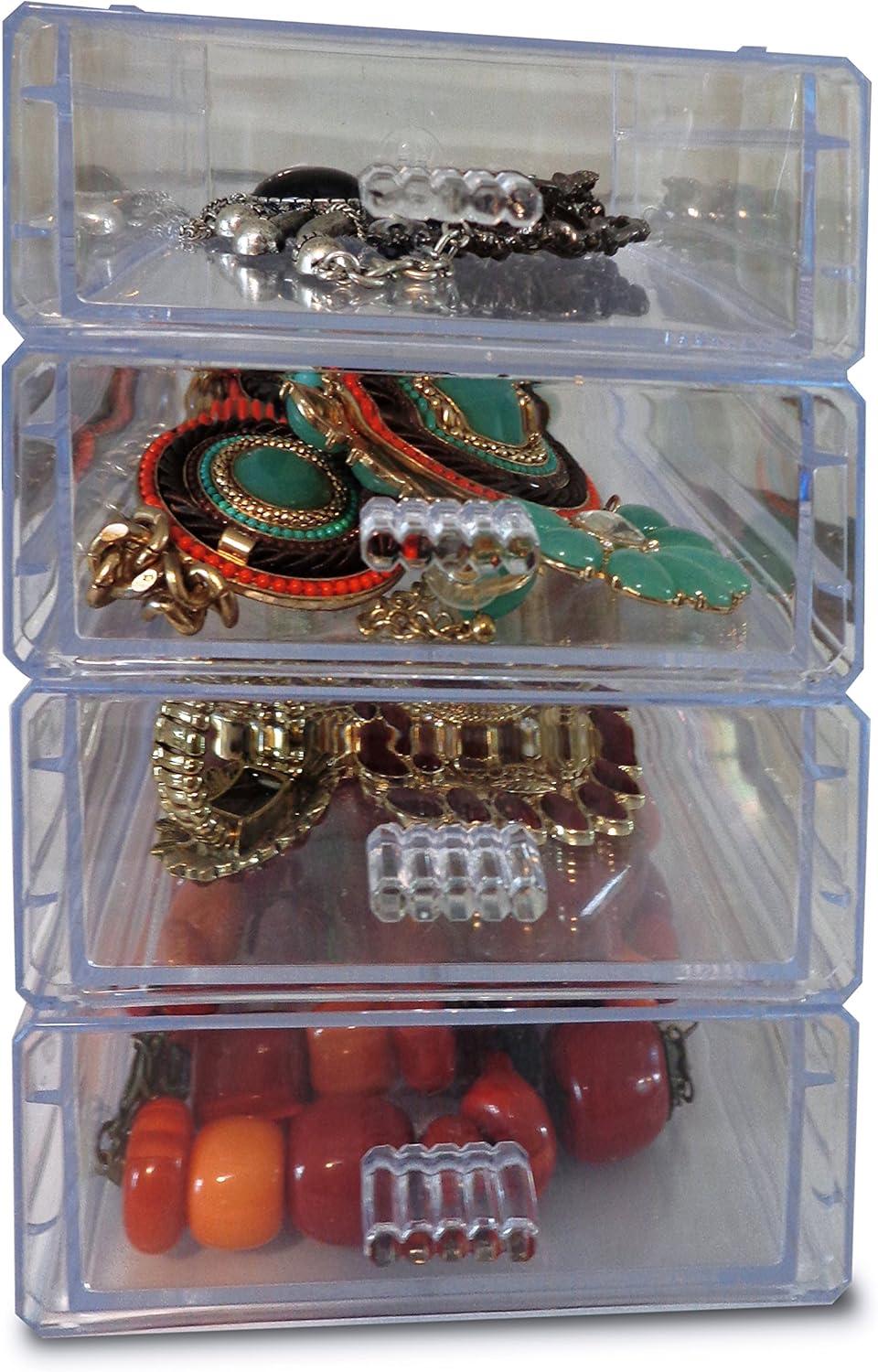 Clear Acrylic Stackable Organizer Drawer for Jewelry and Supplies