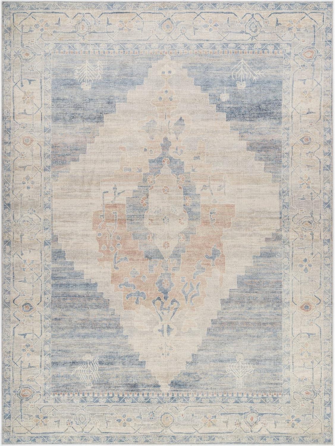 Becki Owens x Livabliss Luca Oriental Blue/Ivory Area Rug