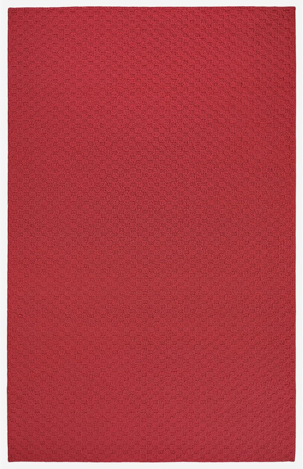 Garland Rug Town Square Chili Red Indoor Area Rug, 8' x 10'