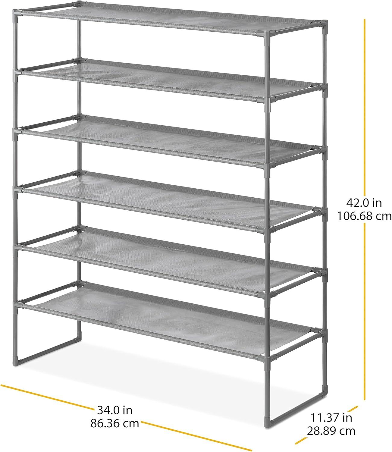 23.87'' W Steel Shoe Rack