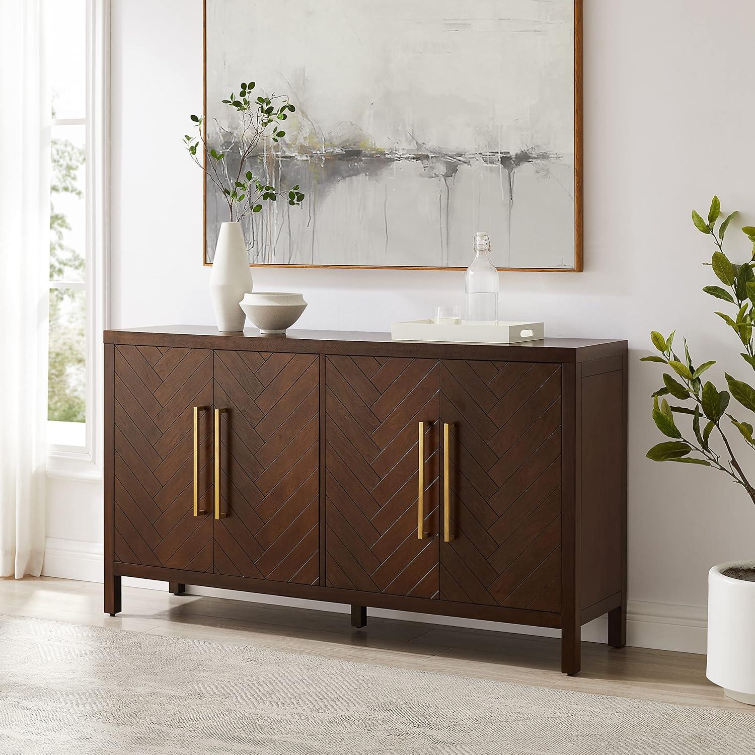 Darcy Sideboard Dark Brown - Crosley