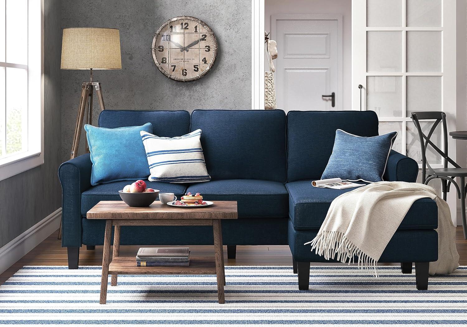 Serta Harmon Upholstered Reversible Sectional Sofa and Chaise