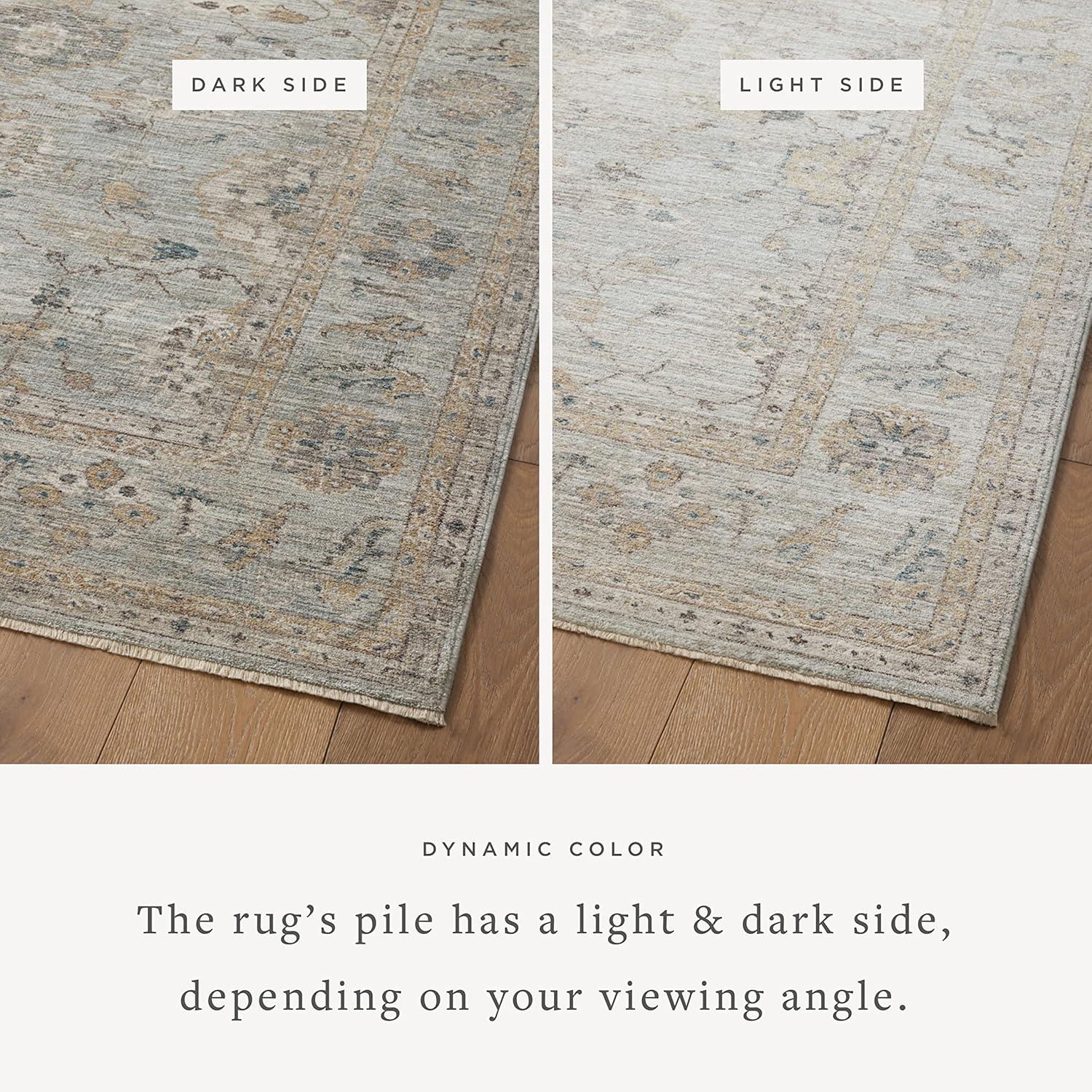 Magnolia Home By Joanna Gaines X Loloi Millie Sky / Gold Area Rug