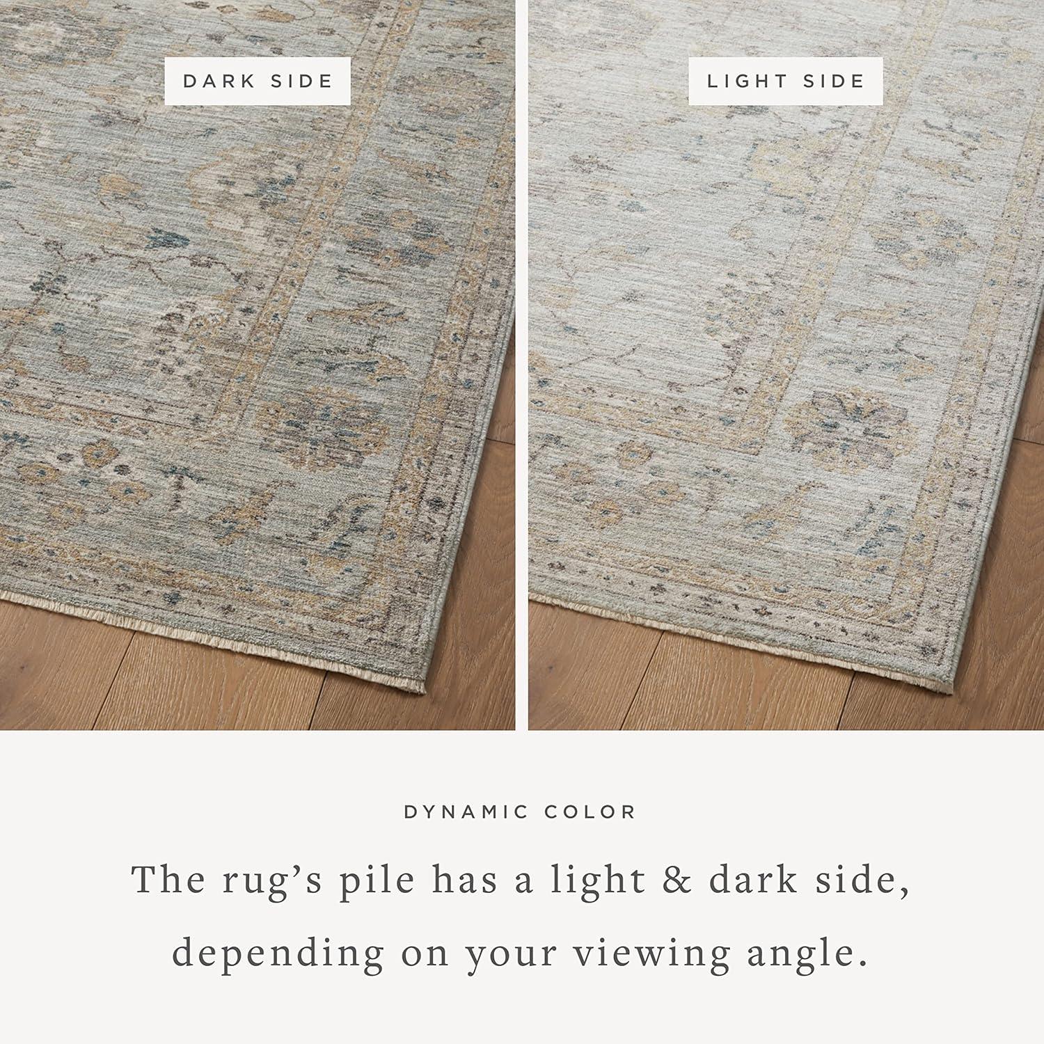 Magnolia Home by Joanna Gaines x Loloi Magnolia Home By Joanna Gaines X Loloi Millie Sky / Gold Area Rug