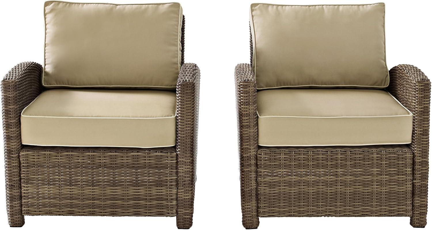 Bradenton 2pc Outdoor Wicker Armchair Set - Crosley