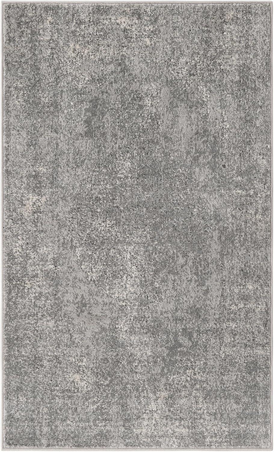 Unique Loom Portland Collection Area Rug - Woodburn (3' 1" x 5' 3" Rectangle Gray/Ivory)