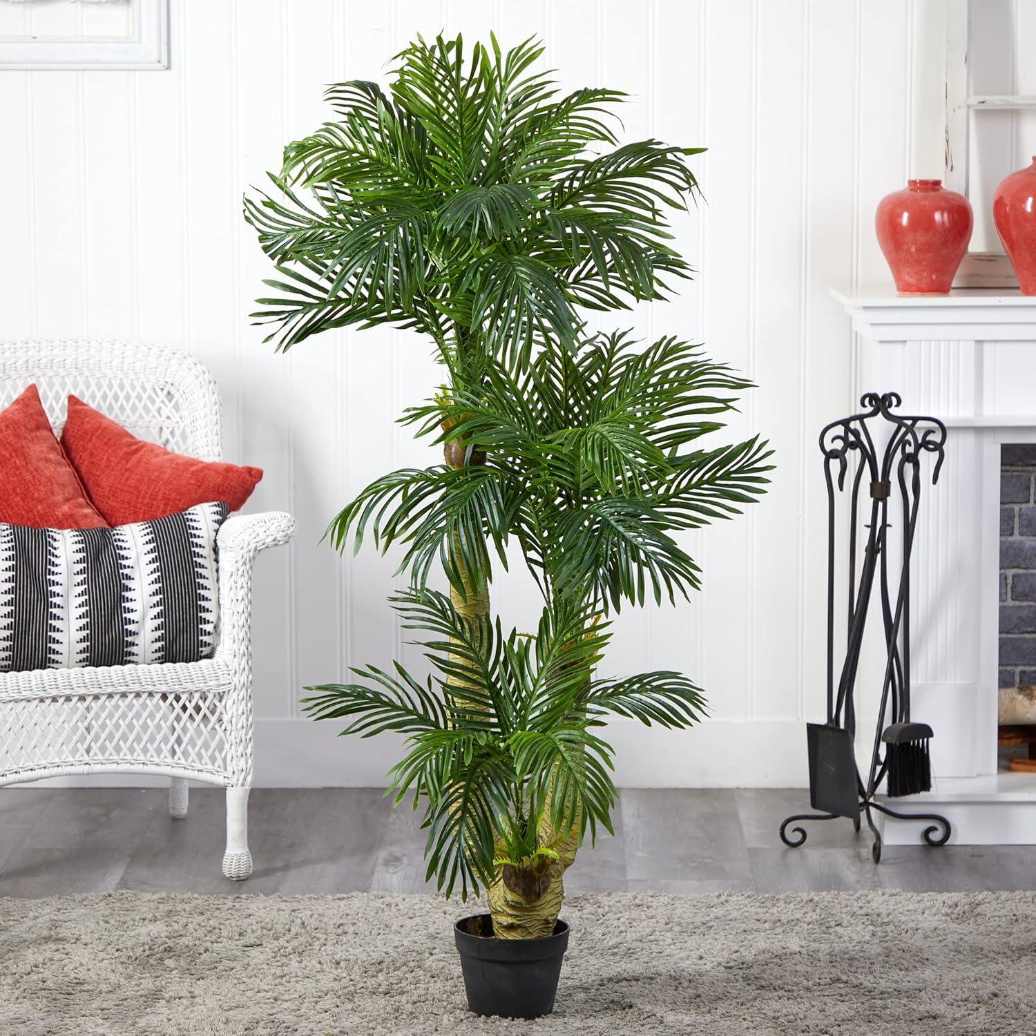 Nearly Natural 5’ Triple Phoenix Palm Artificial Tree