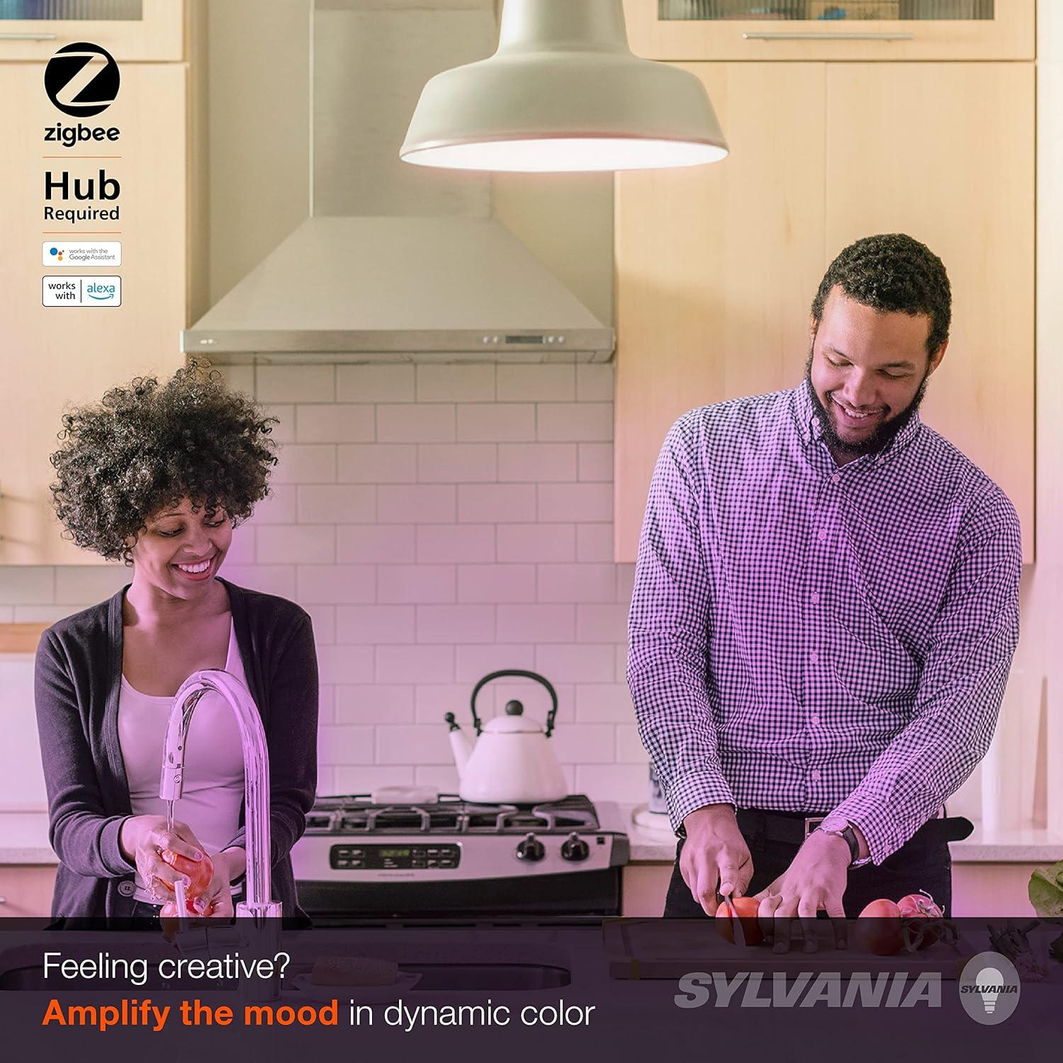 Sylvania SMART+ A19 Smart Light Bulb, 60W Color LED, 1-Pack