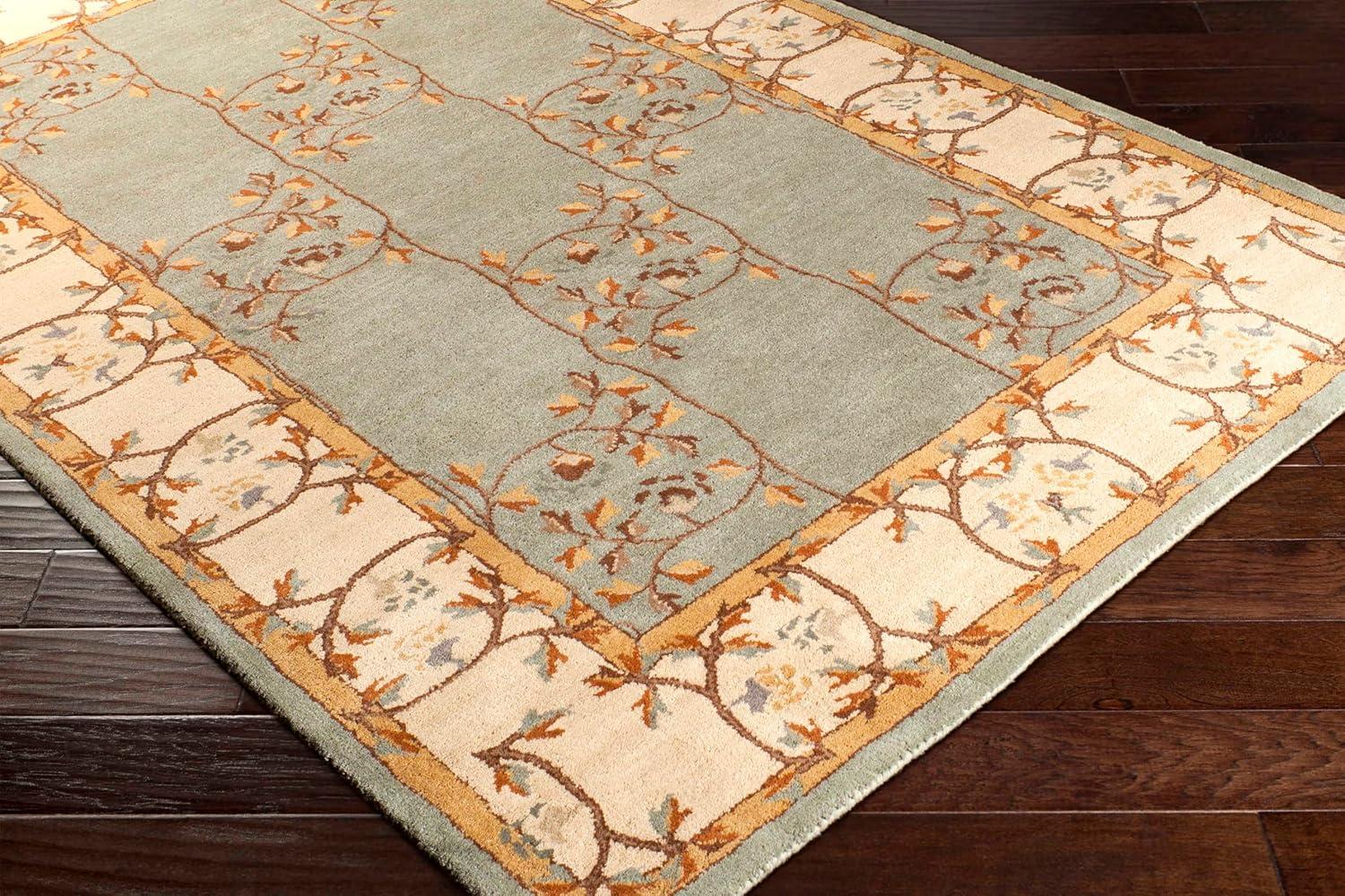 Mark&Day Area Rugs, 3x12 Golden Traditional Sage Runner Area Rug (3' x 12')