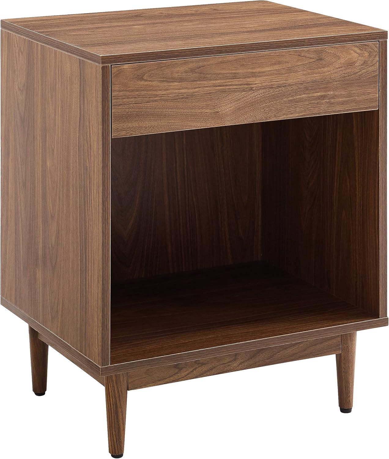 Liam Record Storage End Table Walnut - Crosley