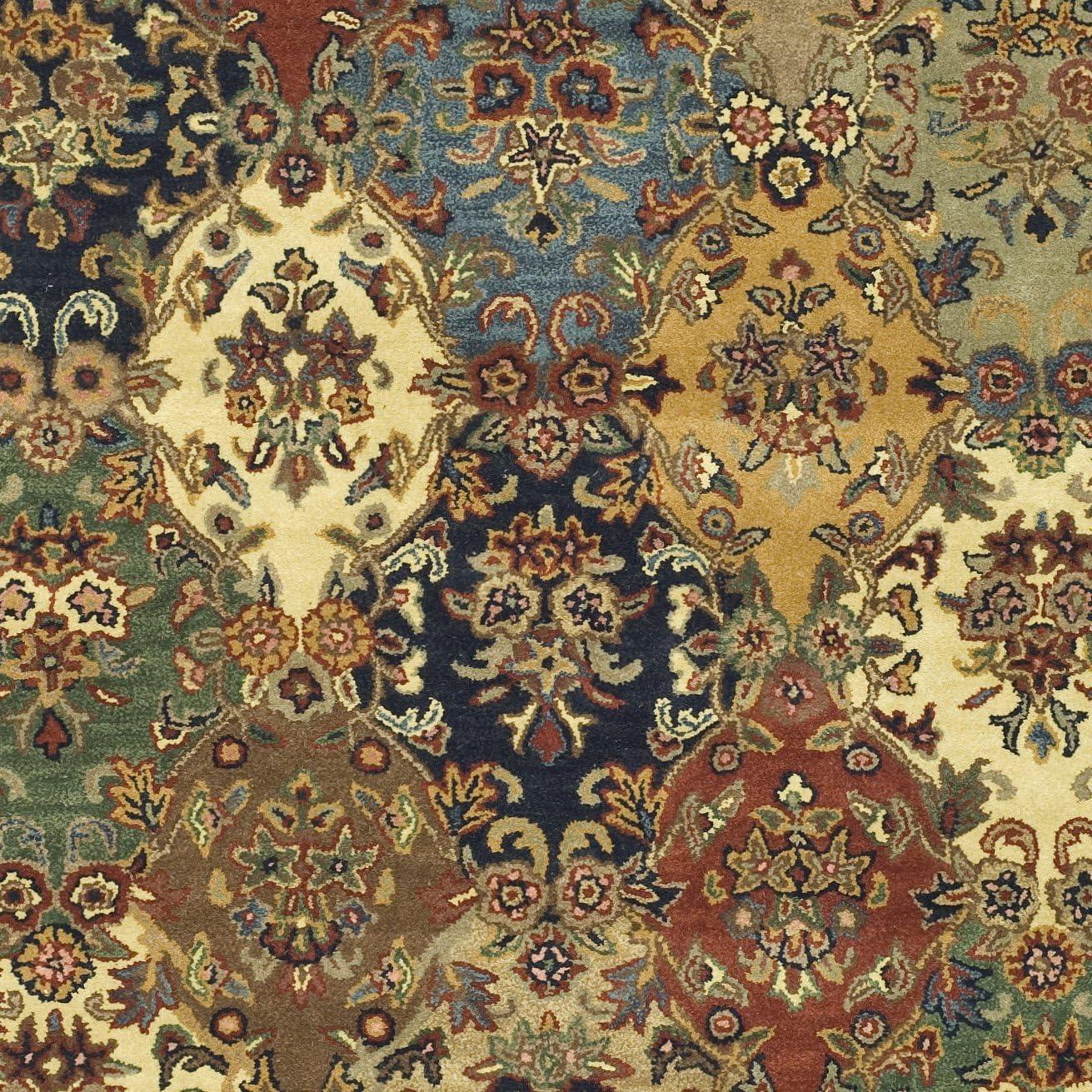 Heritage HG911 Hand Tufted Area Rug - Multi/Burgundy - 6'x9' - Safavieh.