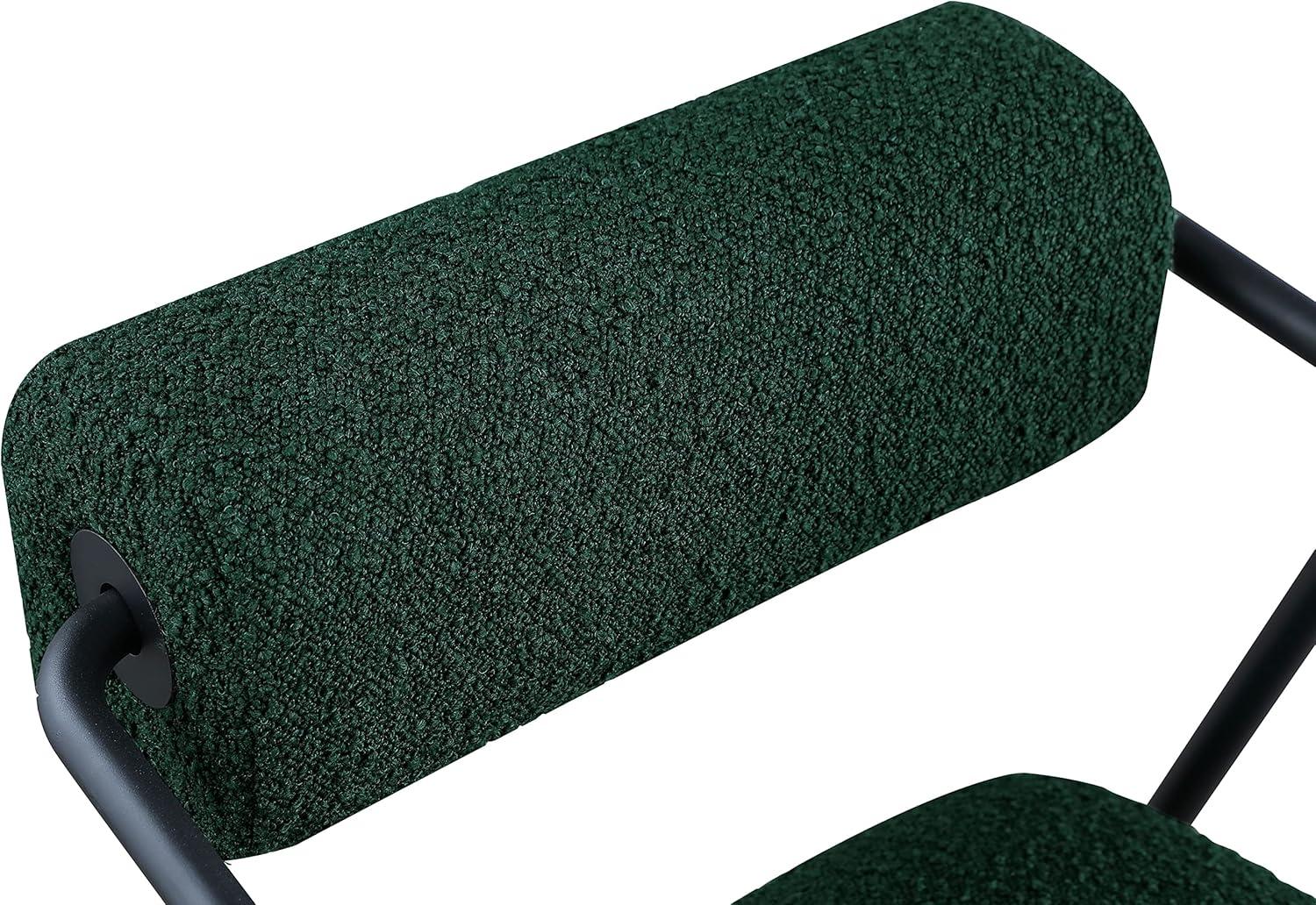 Meridian Furniture Carly Black Boucle Fabric Accent Chair