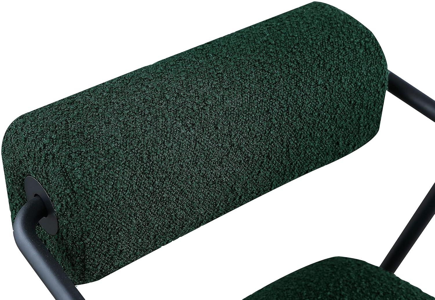 Meridian Furniture Carly Black Boucle Fabric Accent Chair