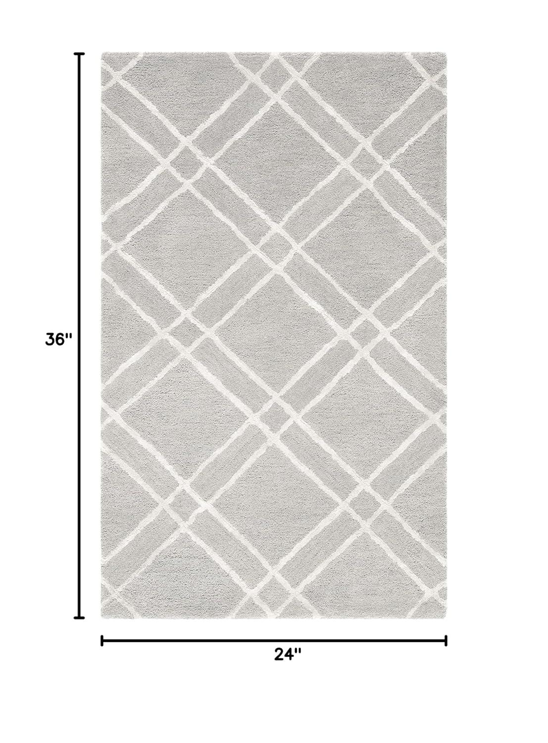 Himalaya HIM901 Handmade Accent Rug - 2'x3' - Grey/Silver - Safavieh