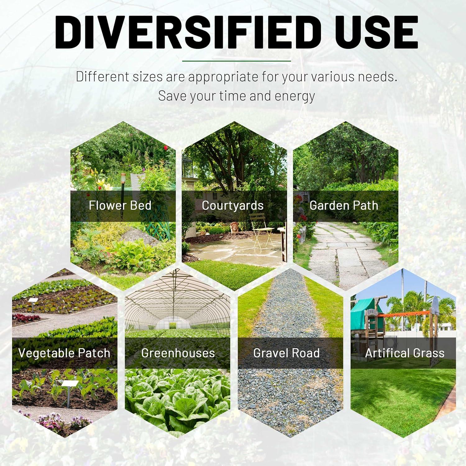 4FT x 50FT Weed Barrier Landscape Fabric Premium Heavy Duty with High Water Permeability and Breathability Woven Geotextile Fabric for Underlayment