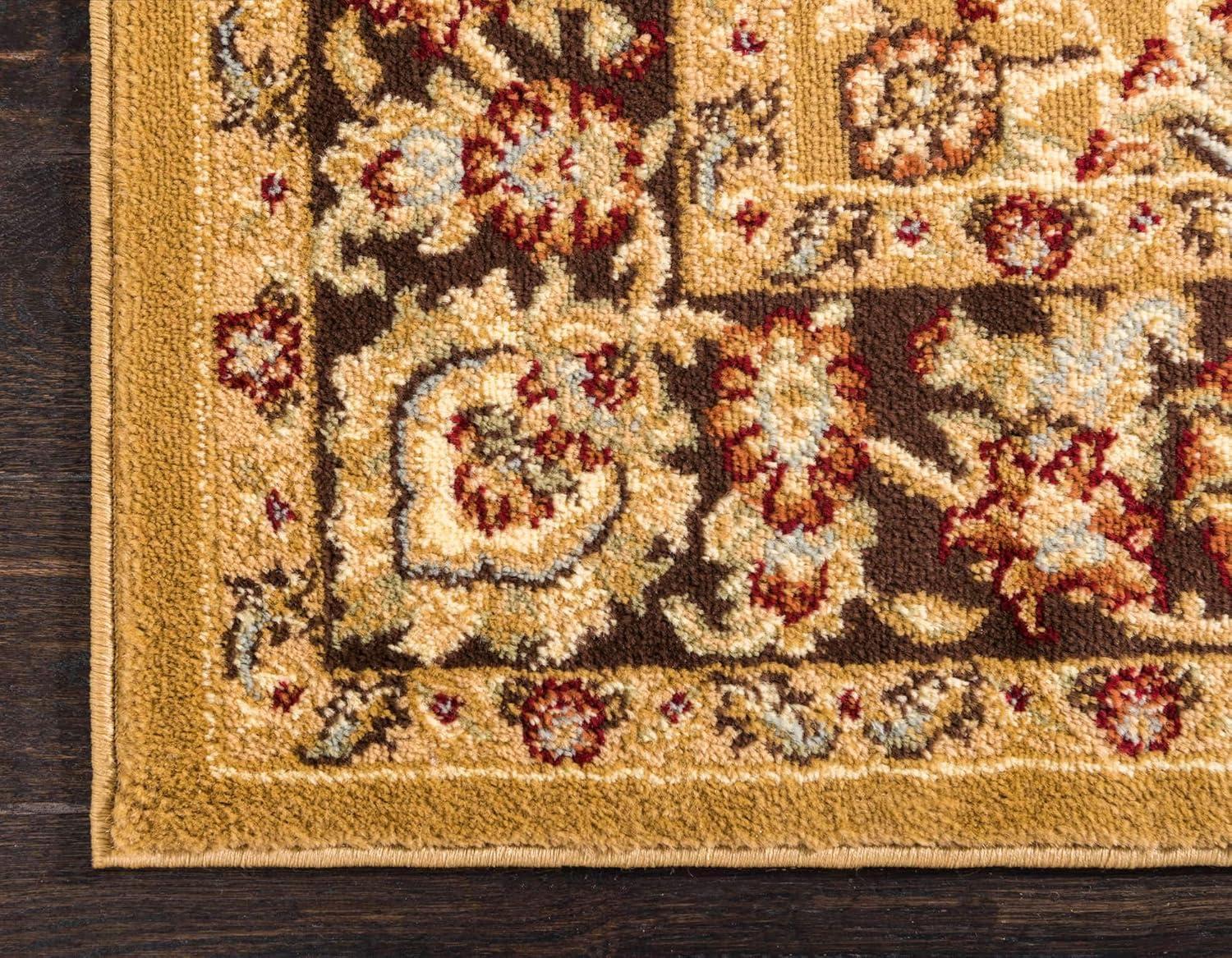 Unique Loom 3' 3 x 5' 3 Tan Voyage Asheville Area Rug