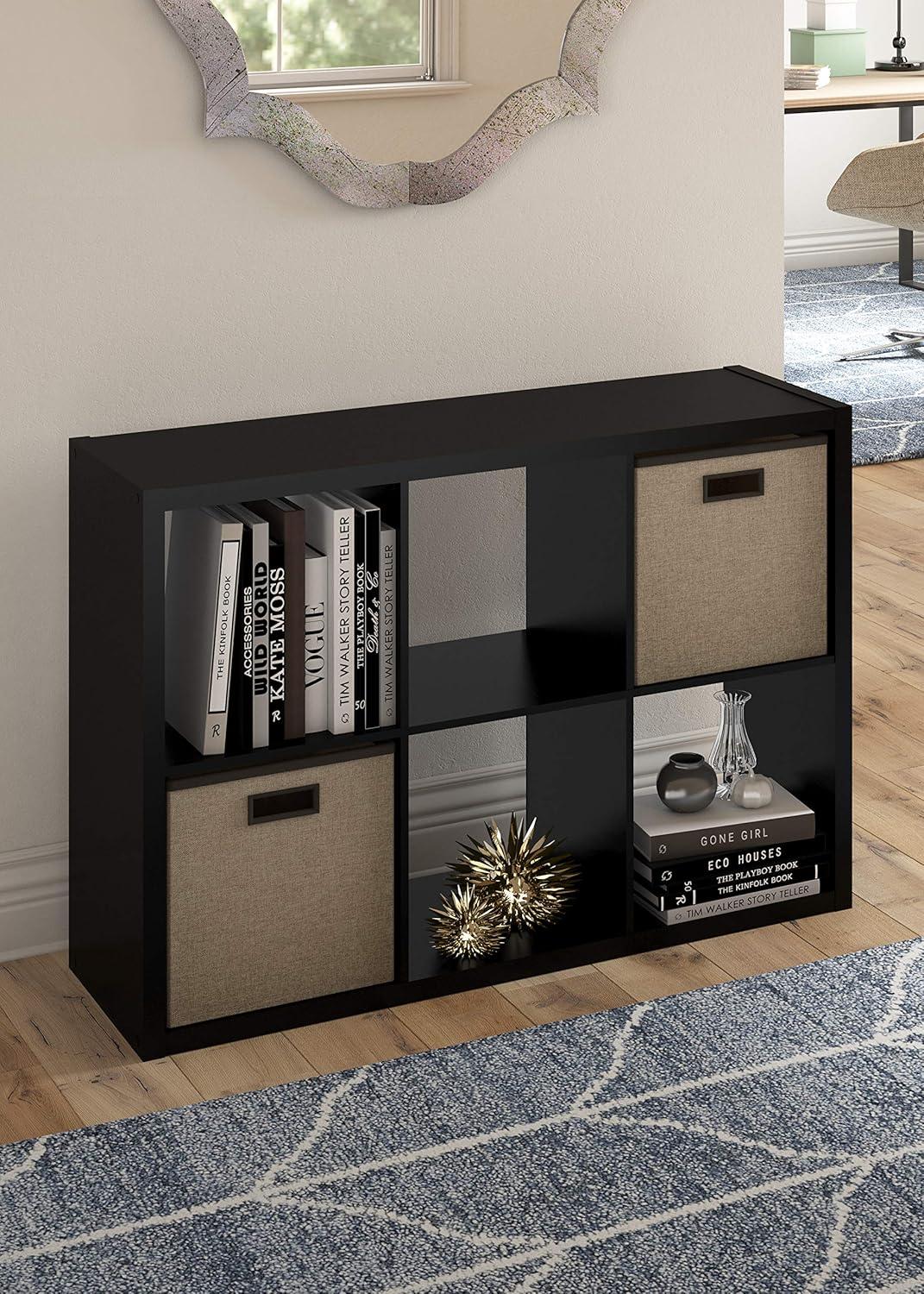 30'' H x 43.82'' W Decorative Cube Bookcase