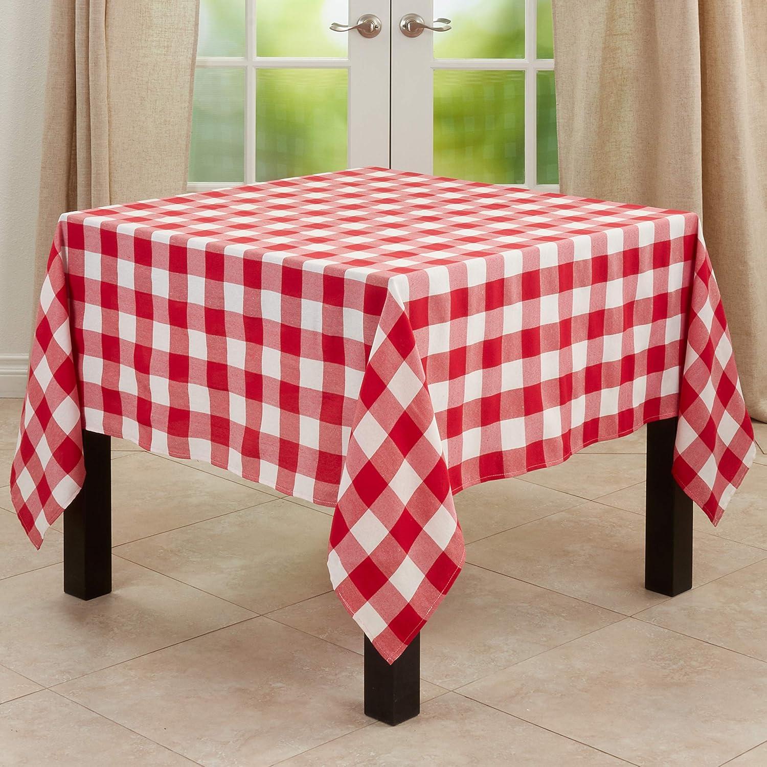 Loon Peak® Salerno Buffalo Plaid Tablecloth & Reviews | Wayfair