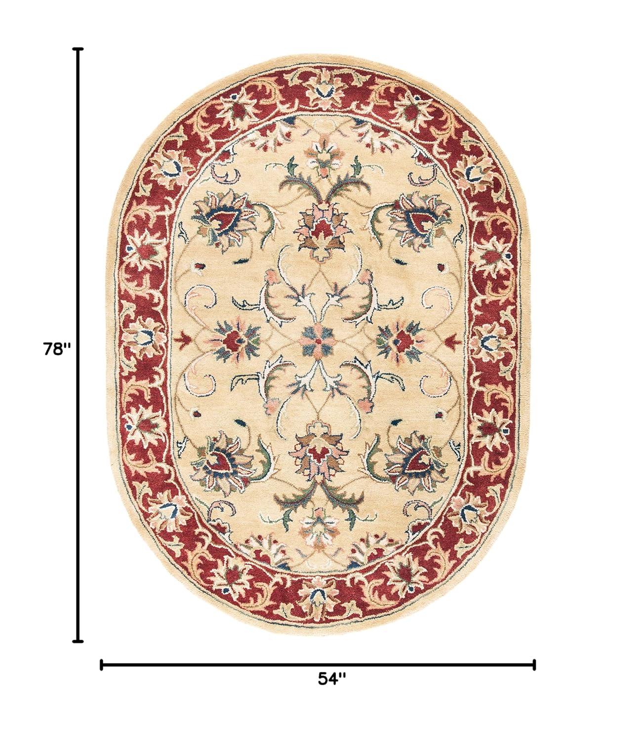 Safavieh CLASSIC, GOLD / RED, 4'-6" X 6'-6" Oval, Area Rug
