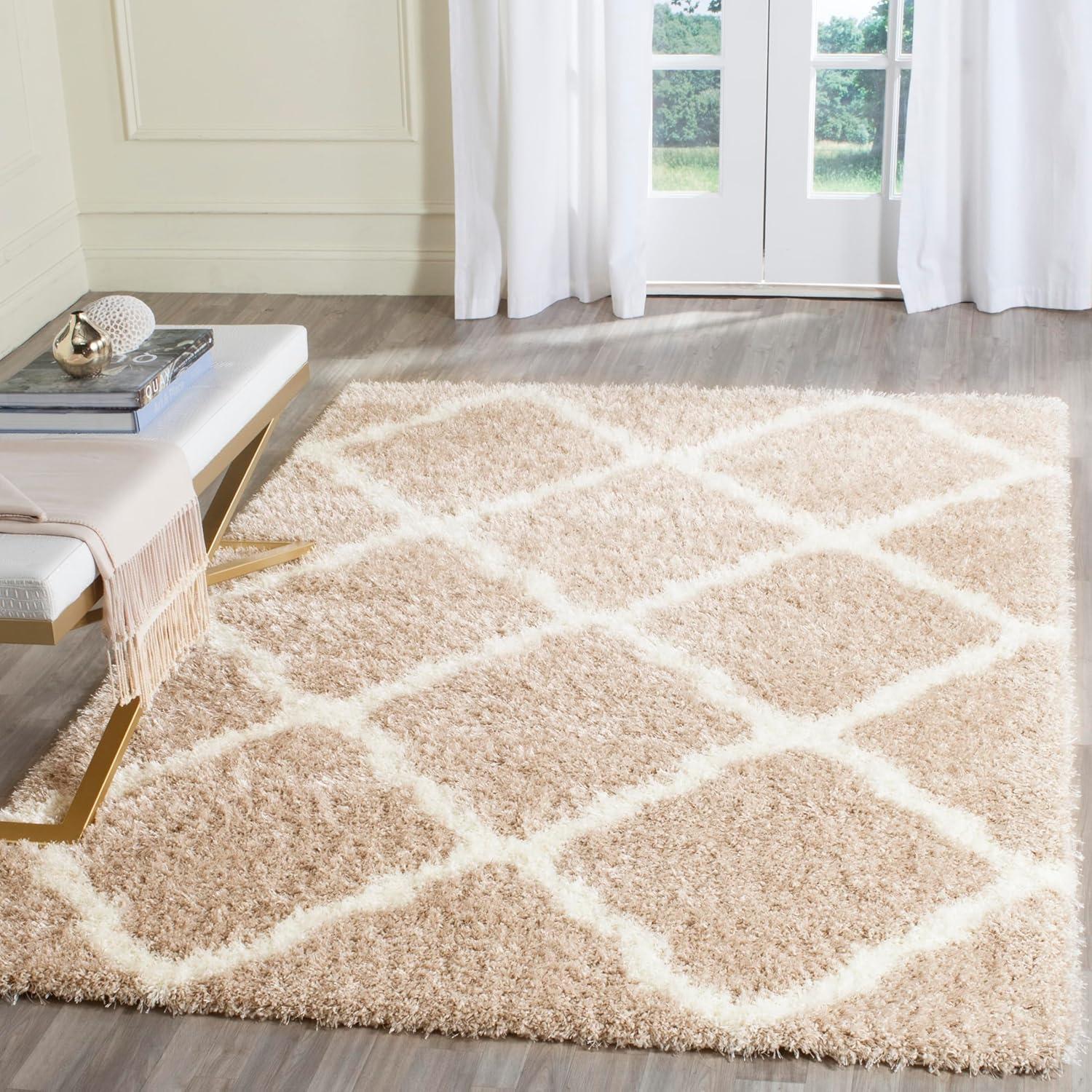 Montreal Shag SGM866 Power Loomed Indoor Accent Rug - Grey/Ivory - 3'x5' - Safavieh.