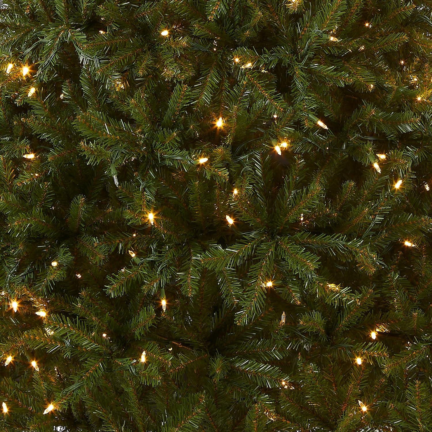 6.5ft Pre-lit Dunhill Fir Artificial Christmas Tree LED Dual Color Lights - National Tree Company