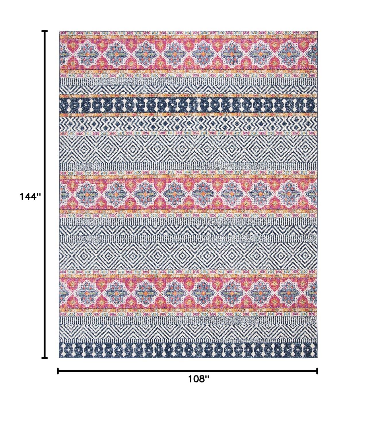 Madison MAD797 Power Loomed Indoor Area Rug - Navy/Ivory - 8'9"x11'9" - Safavieh.
