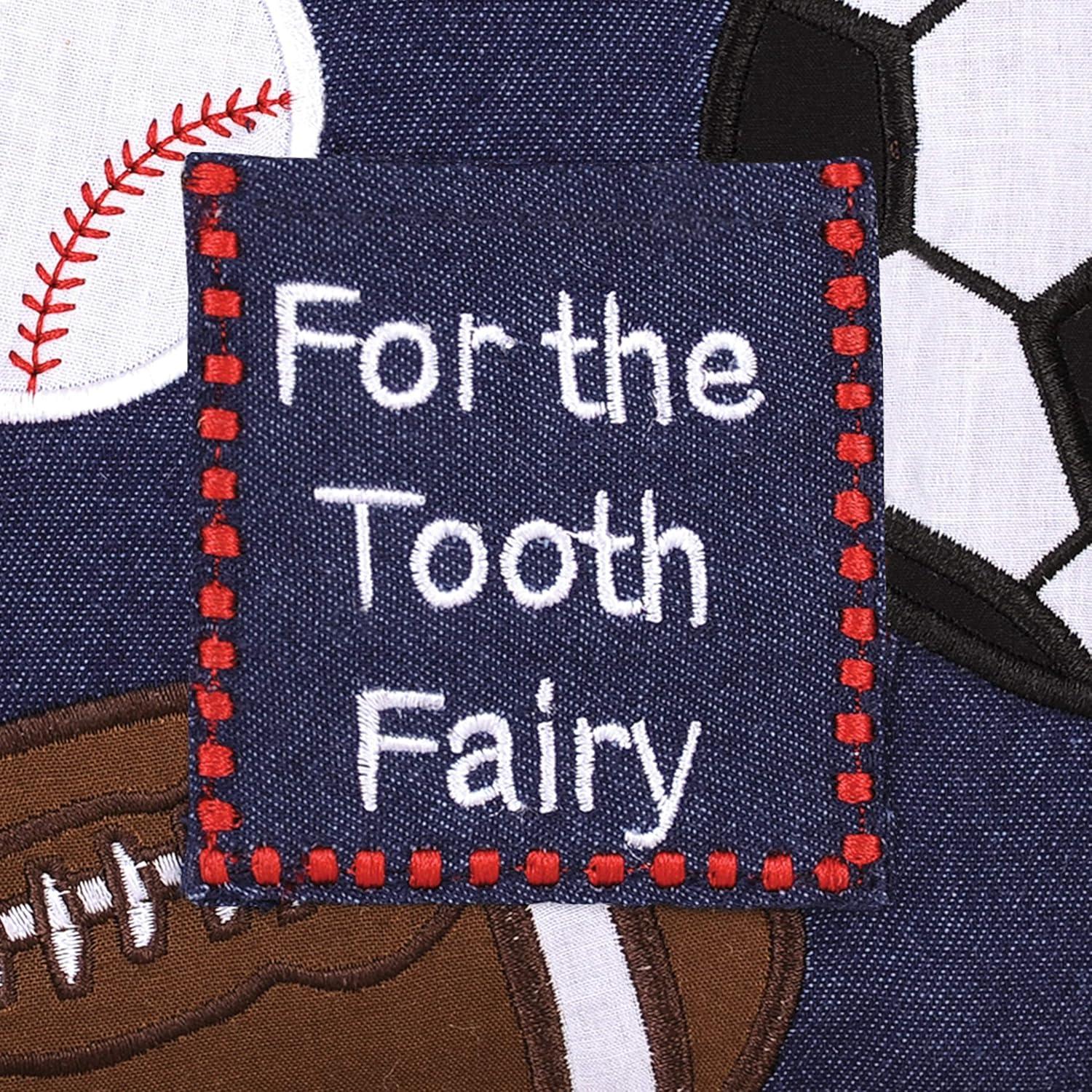 C&F Home 6" x 6" "For the Tooth Fairy" Embroidered Small Petite Size Accent Throw Pillow