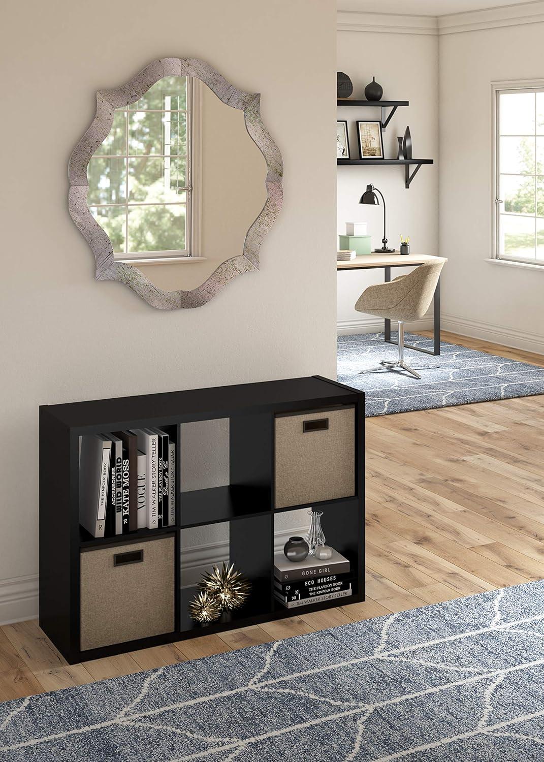 30'' H x 43.82'' W Decorative Cube Bookcase