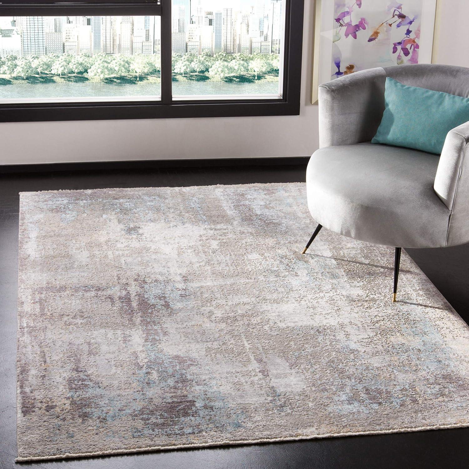 Dream DRM422 Power Loomed Indoor Accent Rug - Grey/Blue - 2'6"x4' - Safavieh