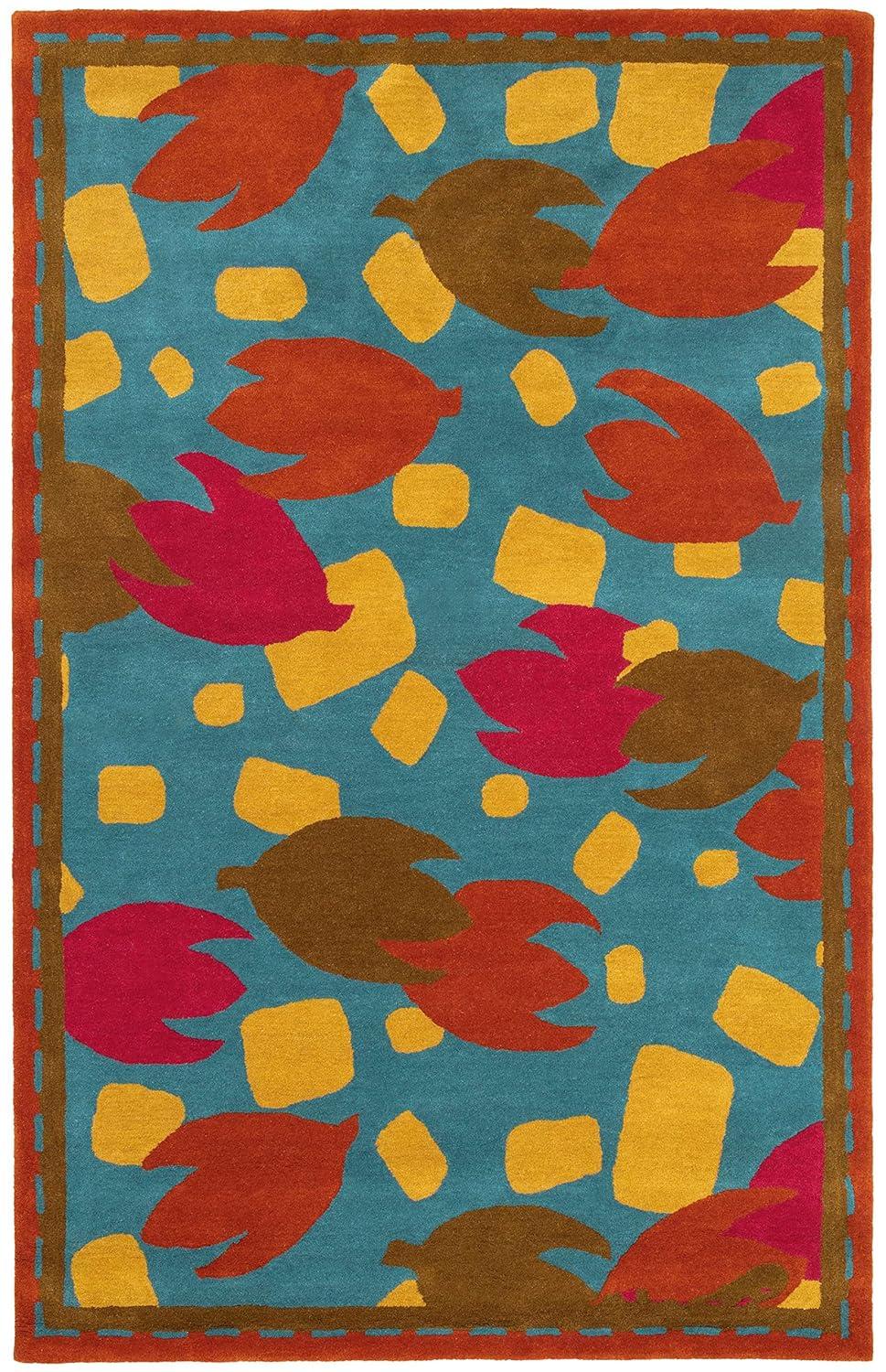 Ines Multi Hand Micro Hooked Wool Rug