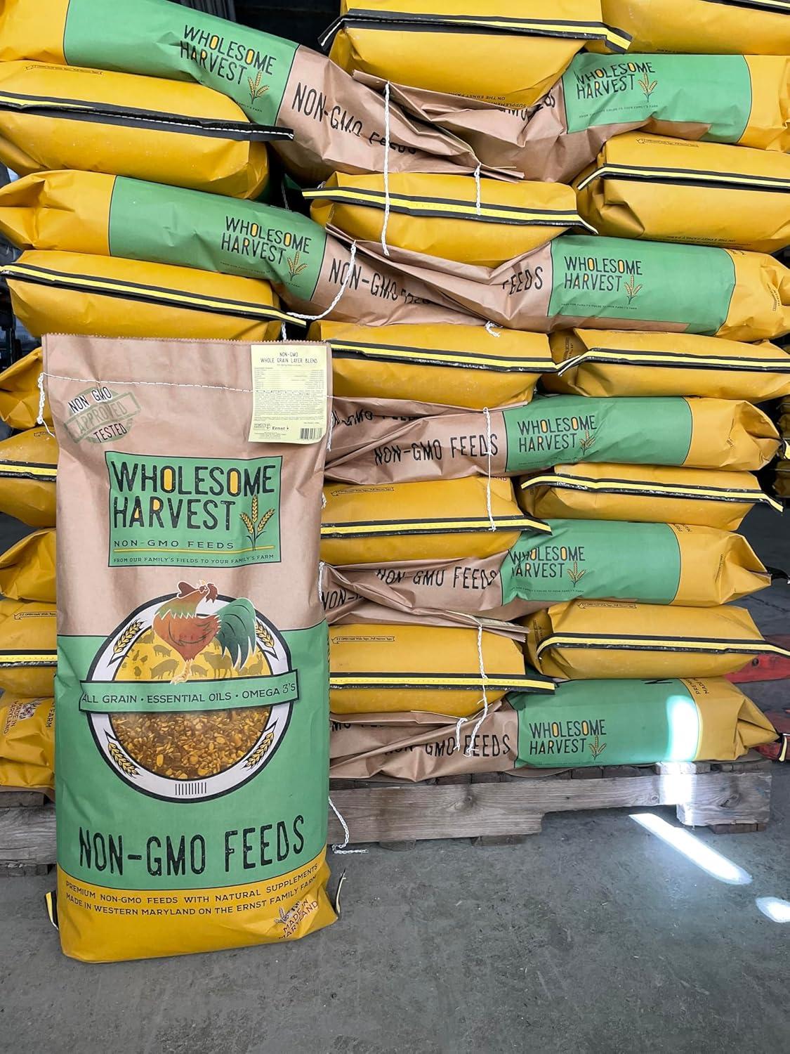 Wholesome Harvest Non-GMO Chicken Feed with Essential Oils - 40 lb