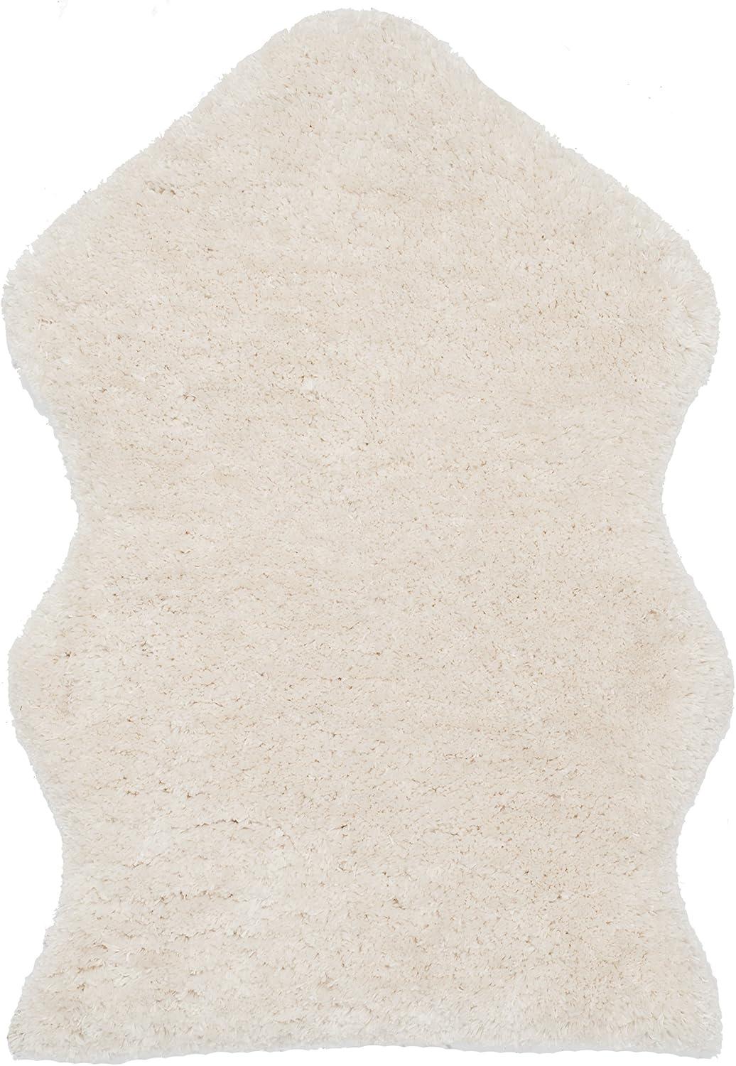 Sheep Shag SSG101 Hand Woven Indoor Accent Rug - Ivory - 2'6"x4' - Safavieh.