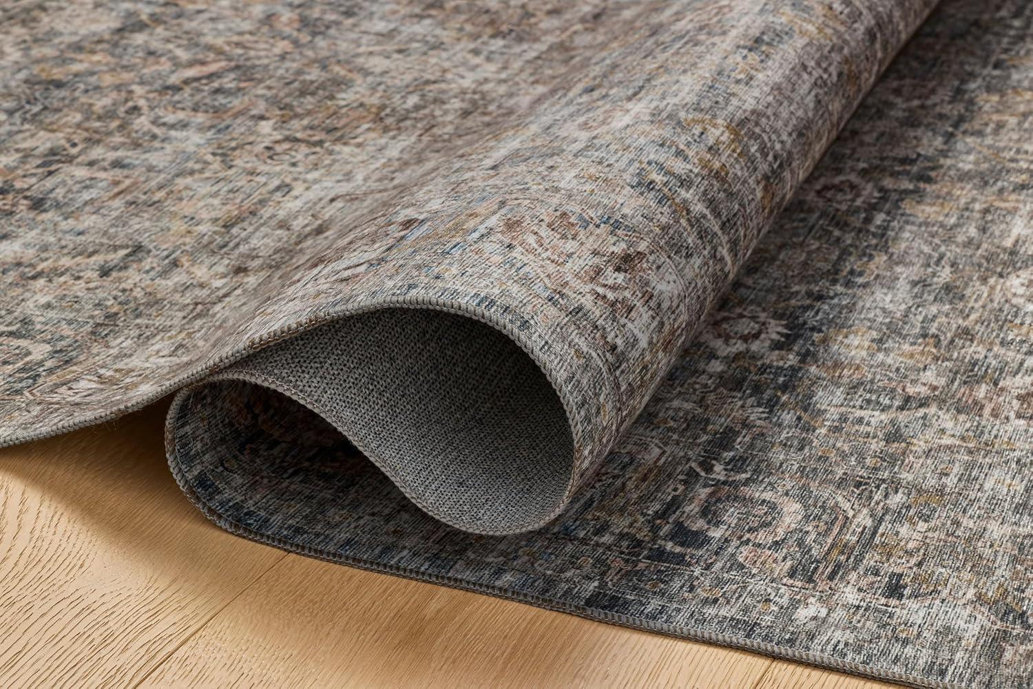 Amber Lewis x Loloi Amber Lewis x Loloi Machine Washable Josie Dove / Gold Area Rug