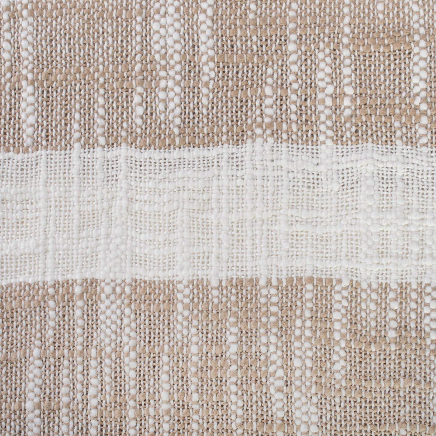 50"x60" Slub Striped Faux Shearling Throw Blanket - Design Imports