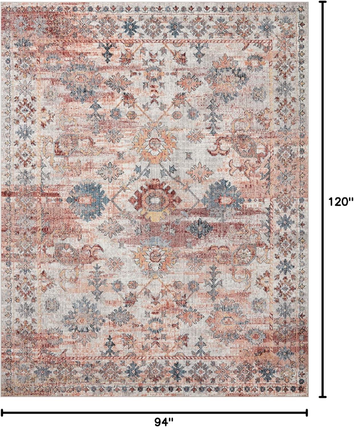 Loloi II Cassandra Collection CSN-06 Rust / Multi Oriental Area Rug 7'-10" x 10'