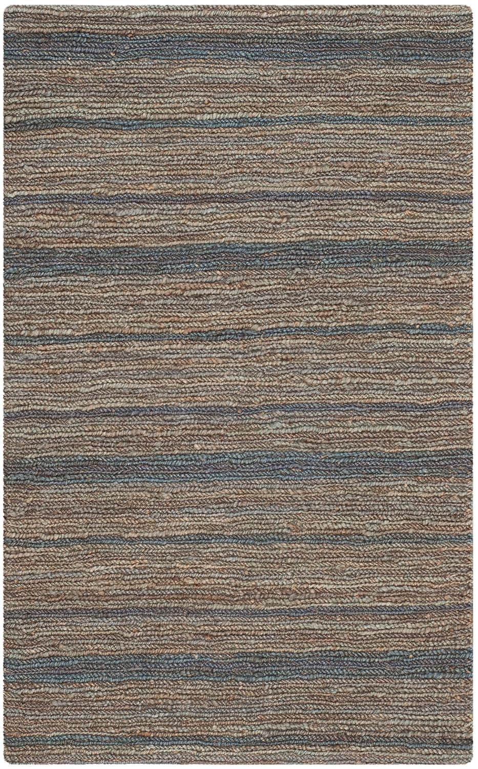 Organic ORG115 Hand Knotted Accent Rug Blue 3' X 5' - Safavieh.