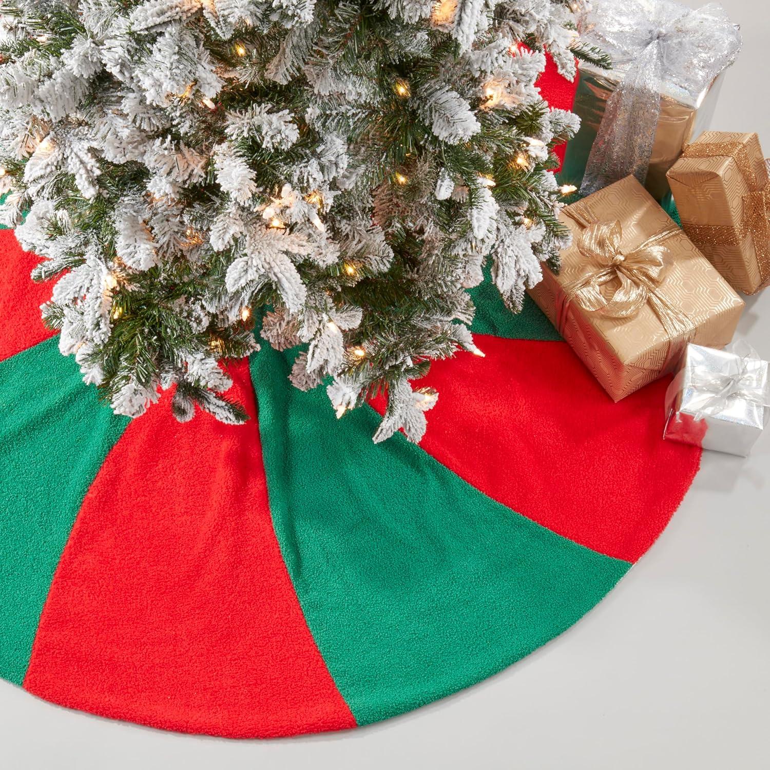 Saro Merry and Bright Candy Cane Tree Skirts