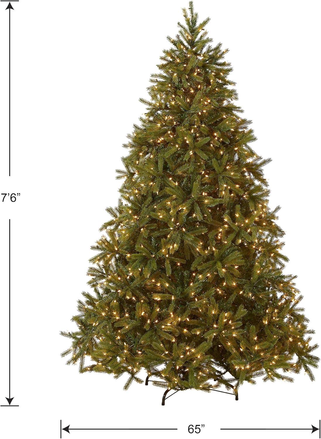 National Tree Company Pre-lit Jersey Frasier Fir Artificial Christmas Tree with Clear Lights