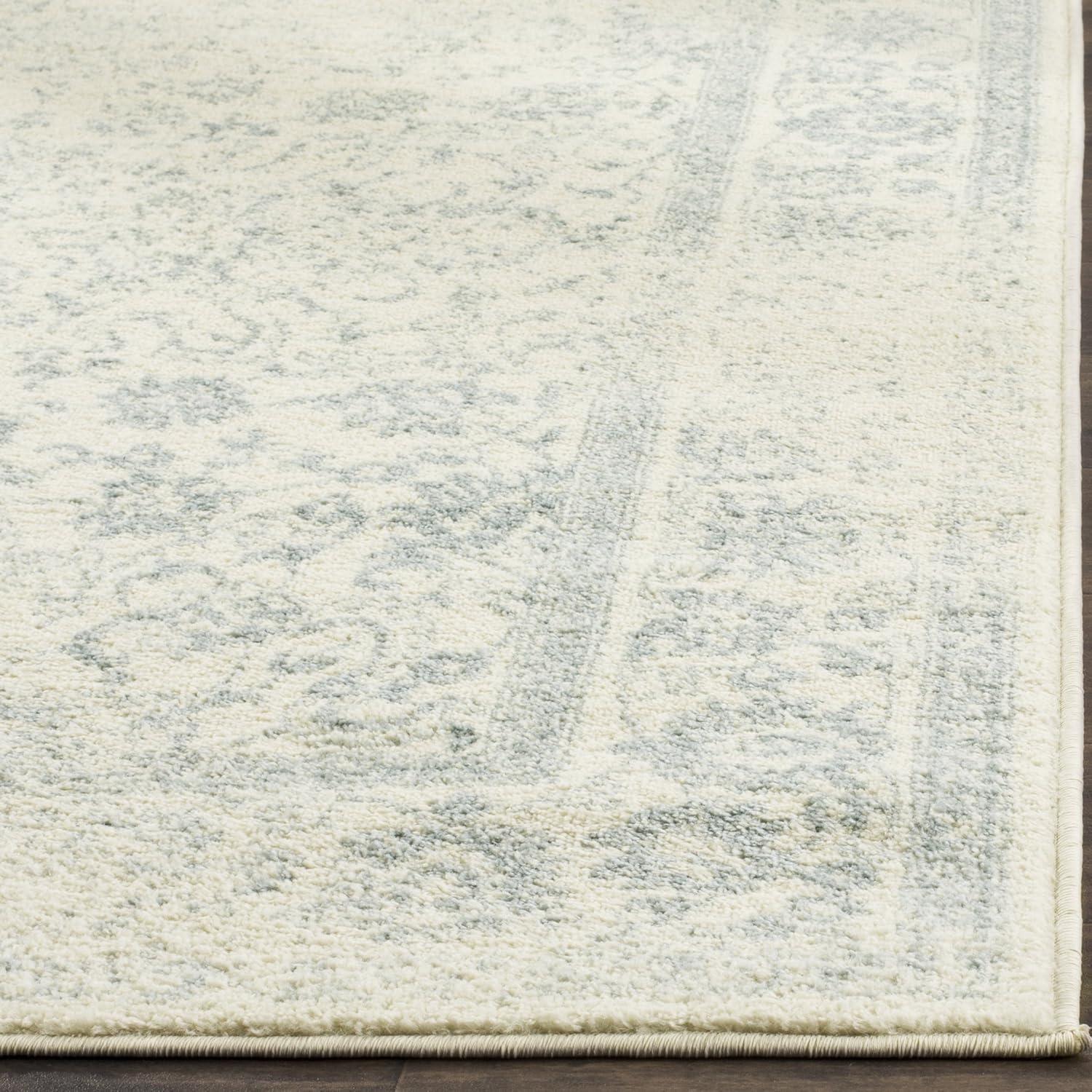 Adirondack ADR109 Machine Made Indoor Area Rug - Ivory/Slate - 9'x12' - Safavieh