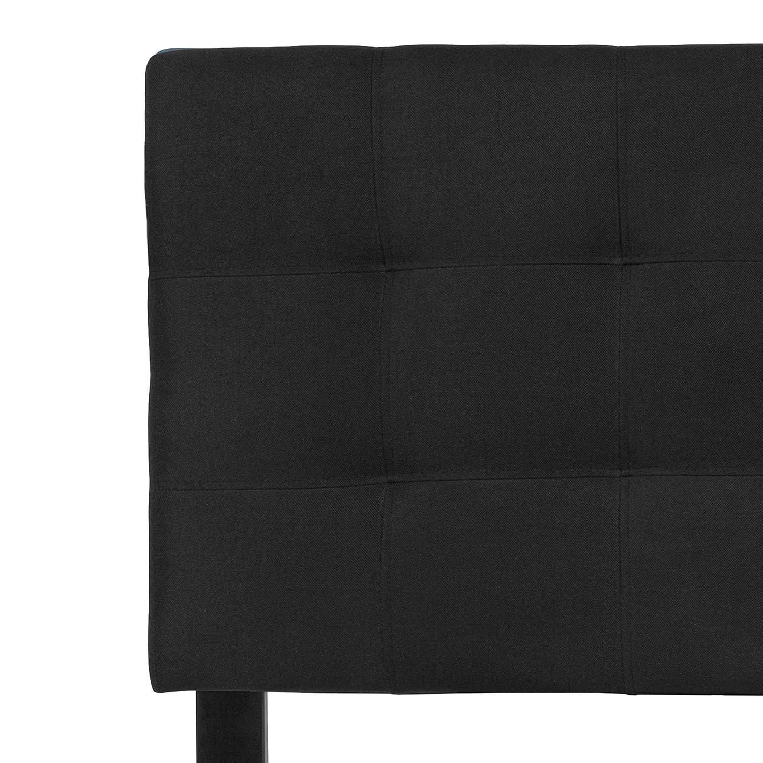 Flash Furniture Bedford Tufted Upholstered Full Size Headboard in Black Fabric